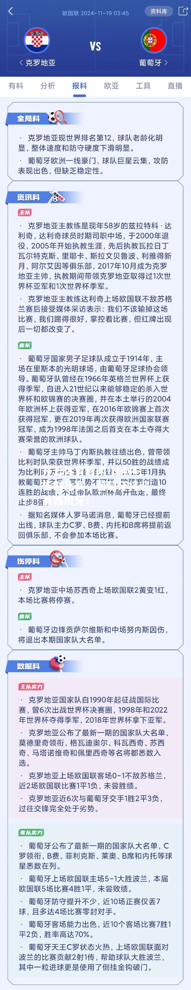 比利时告别比赛，葡萄牙将迎战西班牙！